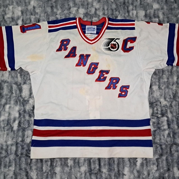 Vintage CCM Cosby New York Rangers Mark Messier 11 Jersey Mens 48 - Picture 3 of 12